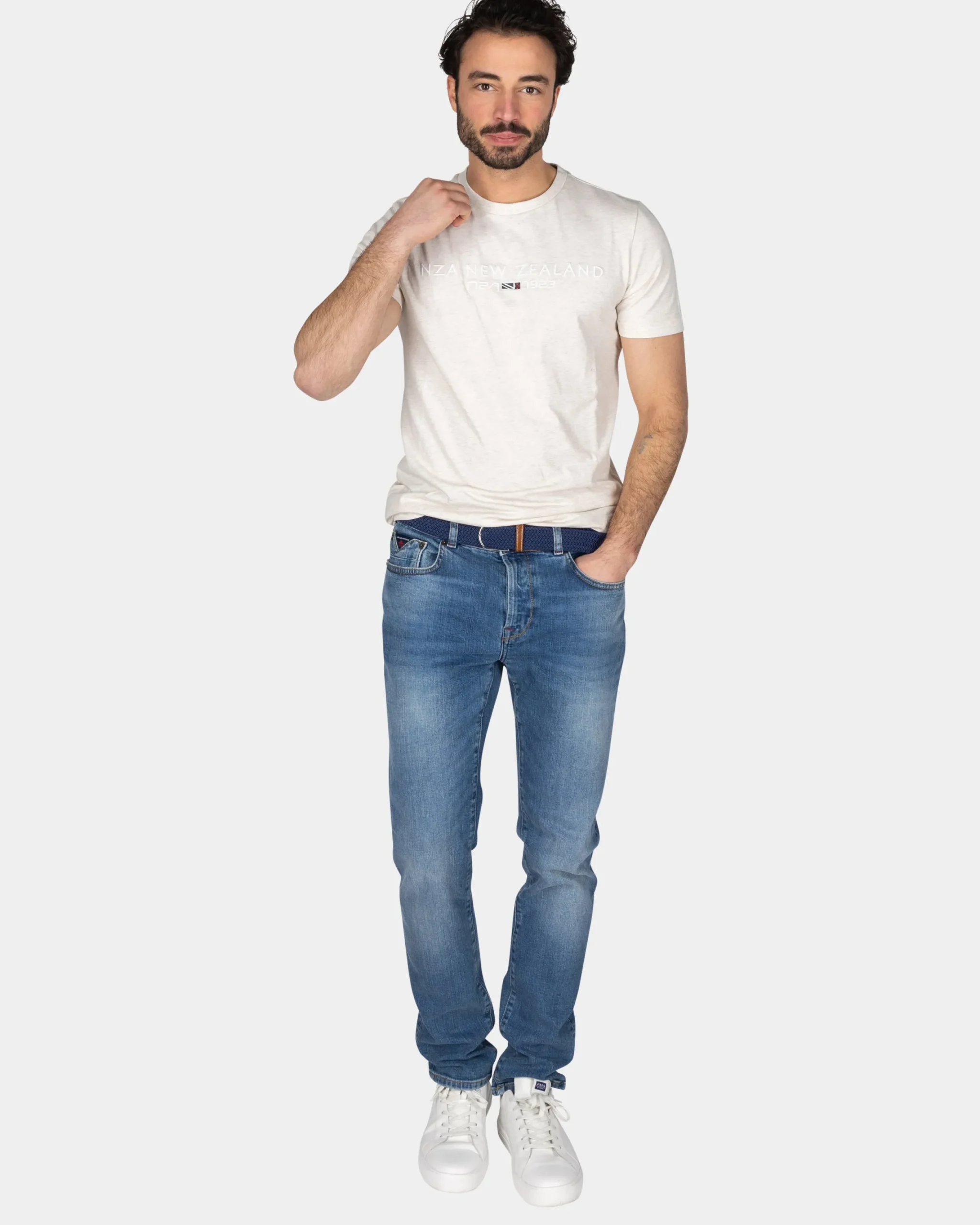 NZA New Zealand Auckland Basic beige t-shirt