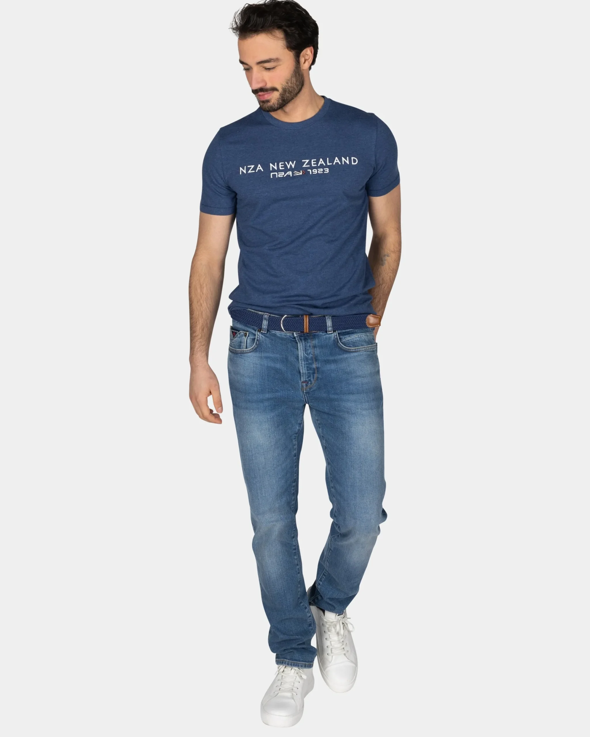 NZA New Zealand Auckland Basic navy t-shirt
