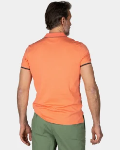NZA New Zealand Auckland Basic oranje effen polo