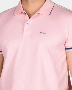 NZA New Zealand Auckland Basic pastelroze effen polo