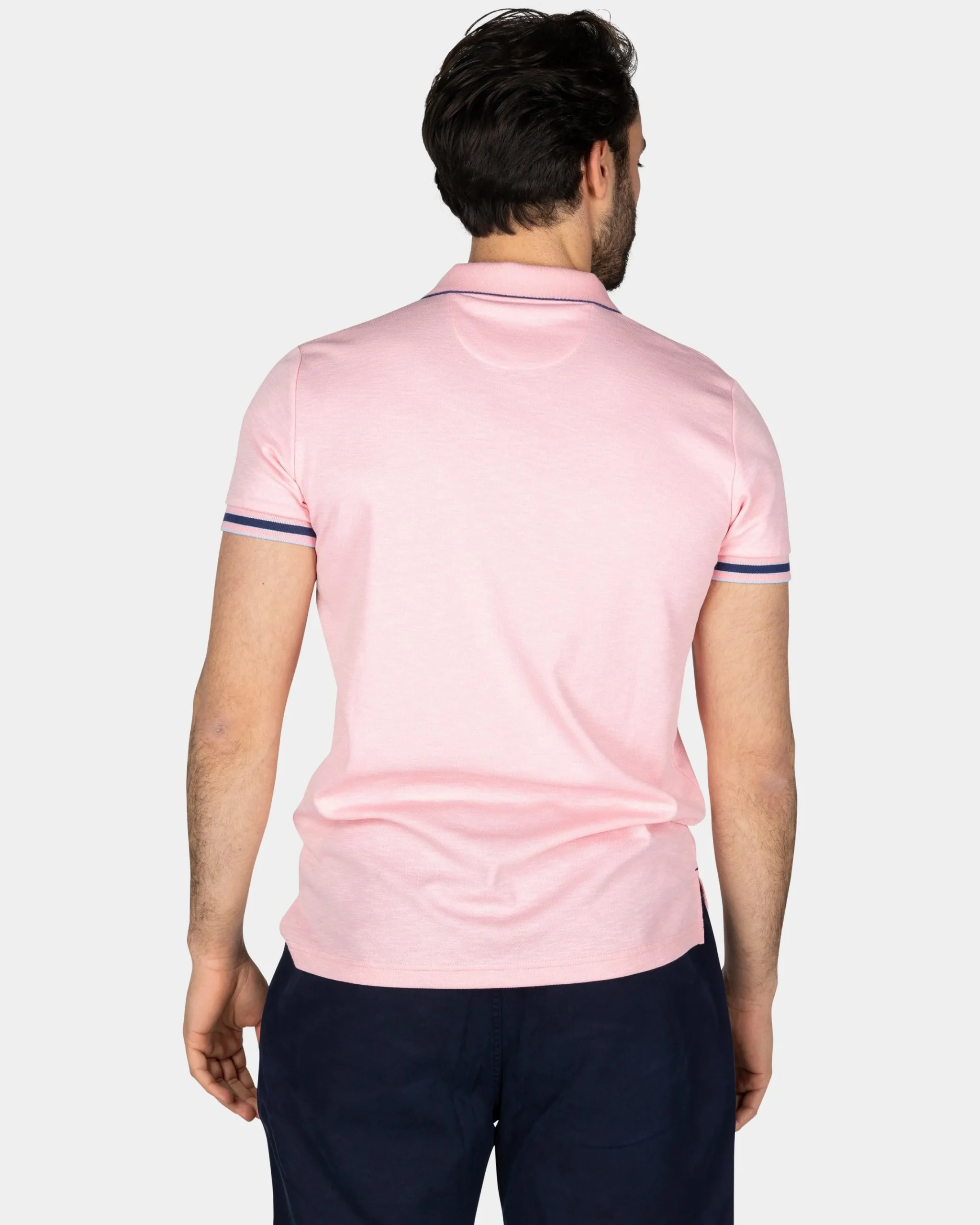 NZA New Zealand Auckland Basic pastelroze effen polo