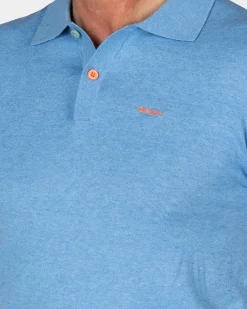 NZA New Zealand Auckland Basis felblauw poloshirt