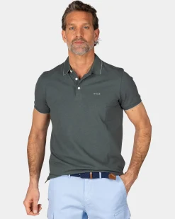 NZA New Zealand Auckland Basis groene katoenen polo