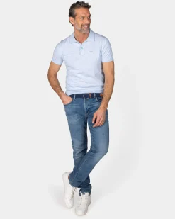 NZA New Zealand Auckland Basis lichtblauw poloshirt