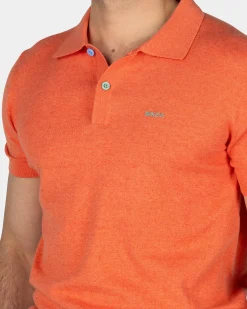 NZA New Zealand Auckland Basis oranje poloshirt