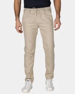NZA New Zealand Auckland Beige katoenen chino met stretch