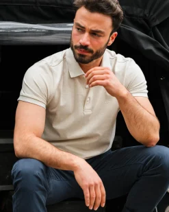 NZA New Zealand Auckland Beige katoenen polo