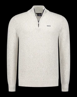 NZA New Zealand Auckland Beige pullover met halve rits -