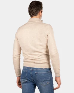 NZA New Zealand Auckland Beige trui met halve rits -