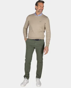 NZA New Zealand Auckland Beige trui met ronde hals