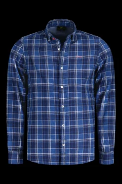 NZA New Zealand Auckland Blauw geblokt overhemd -