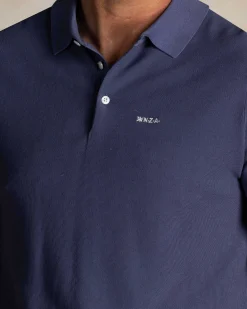 NZA New Zealand Auckland Blauw katoenen polo