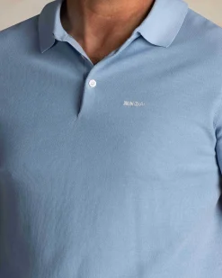 NZA New Zealand Auckland Blauw katoenen polo