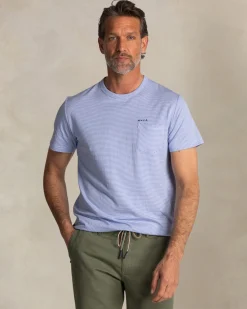 NZA New Zealand Auckland Blauw katoenen t-shirt met modaal