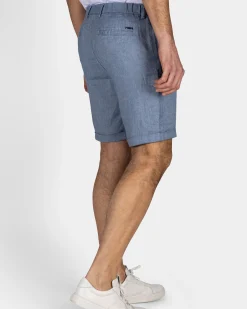 NZA New Zealand Auckland Blauw linnen chino short