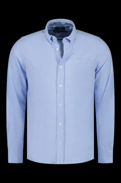 NZA New Zealand Auckland Blauw overhemd met lange mouw -