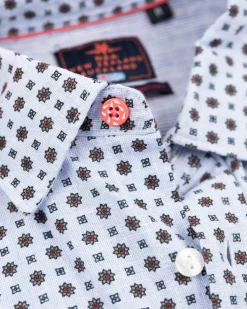 NZA New Zealand Auckland Blauw overhemd met linnen -