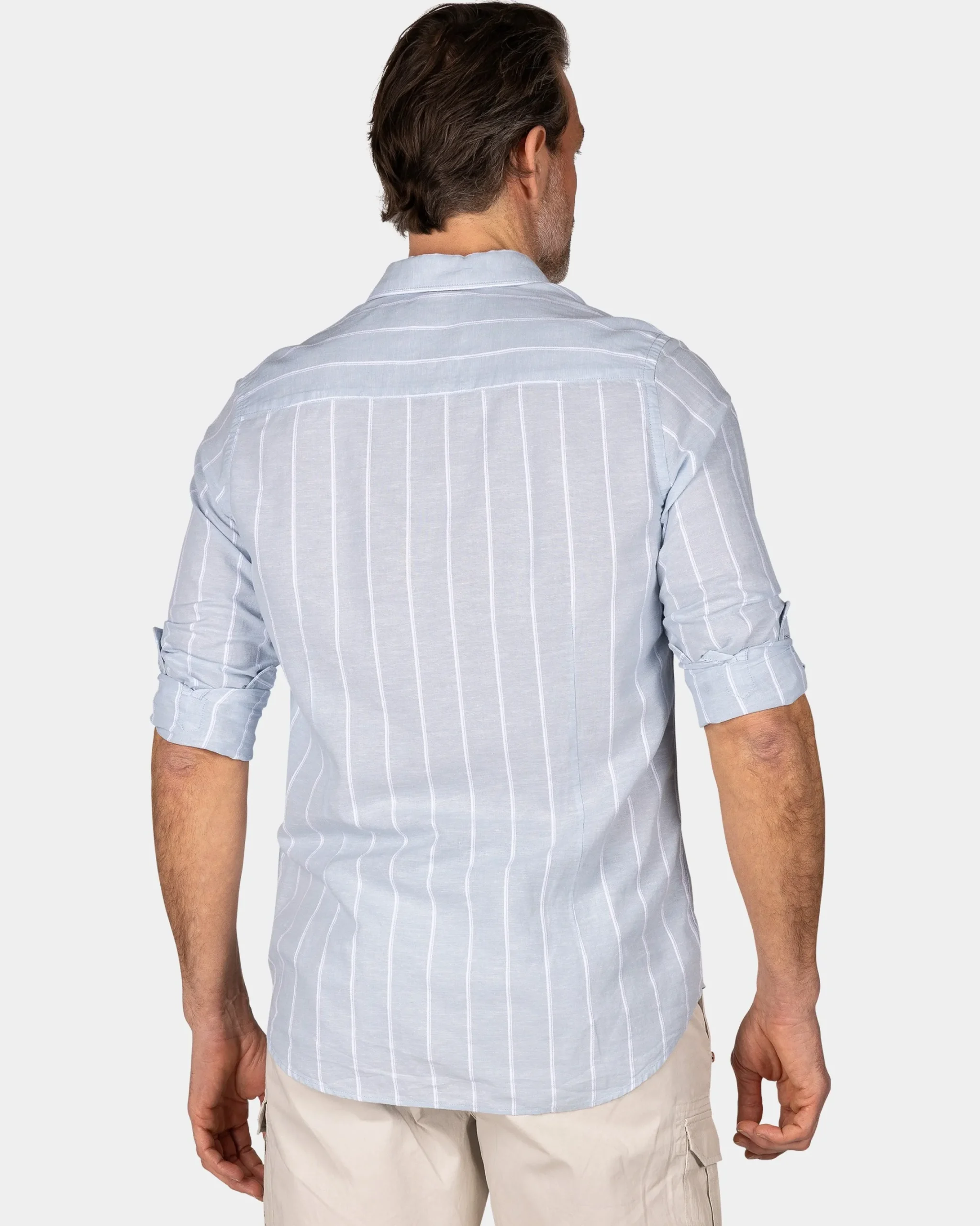 NZA New Zealand Auckland Blauw wit gestreept shirt