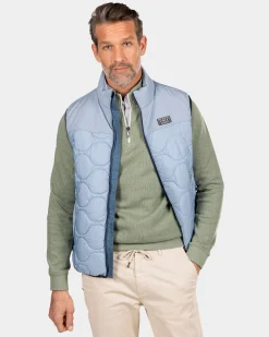 NZA New Zealand Auckland Blauwe gewatteerde bodywarmer -