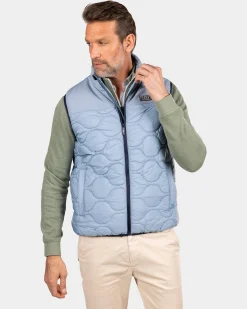 NZA New Zealand Auckland Blauwe gewatteerde bodywarmer -