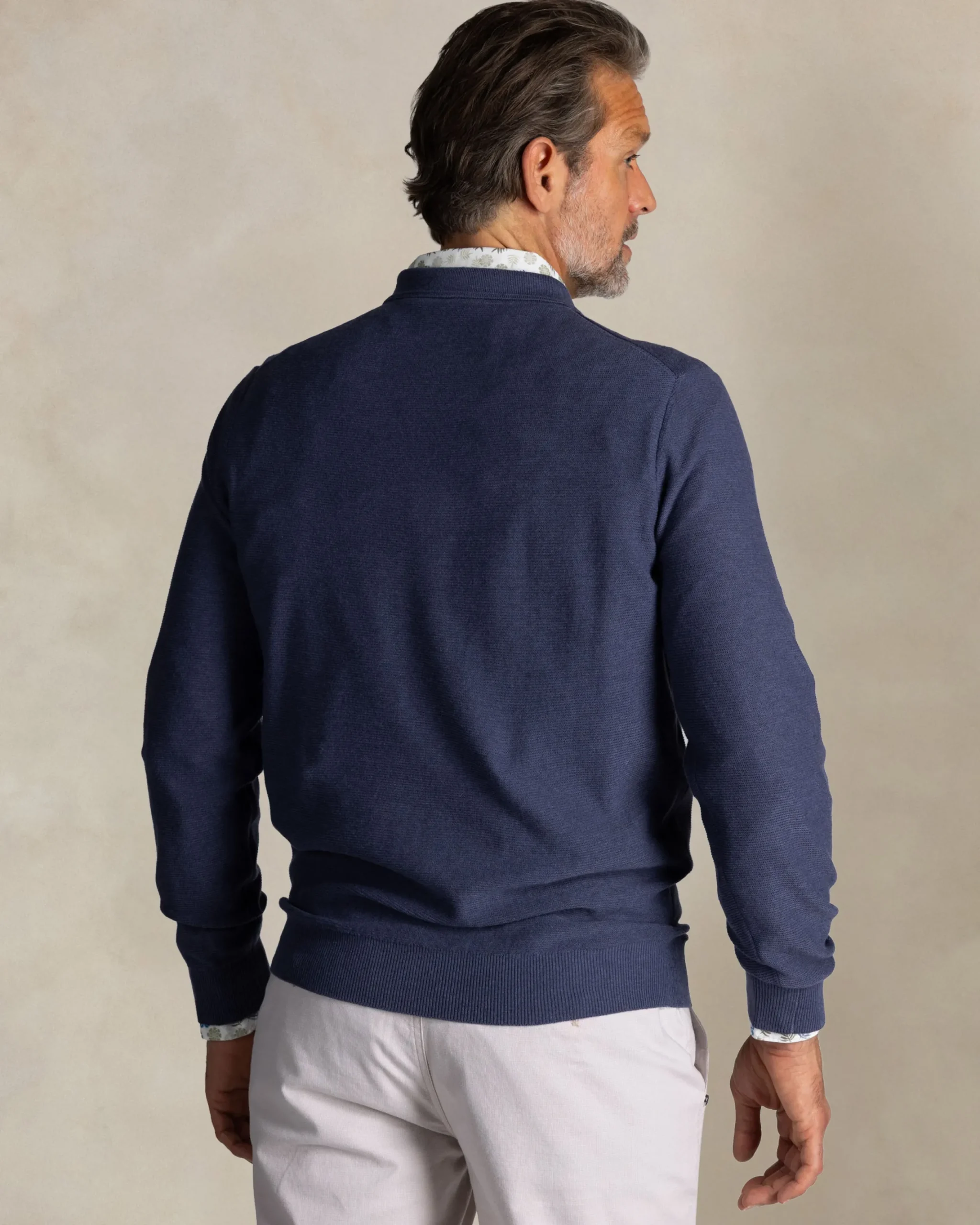 NZA New Zealand Auckland Blauwe katoenen polotrui