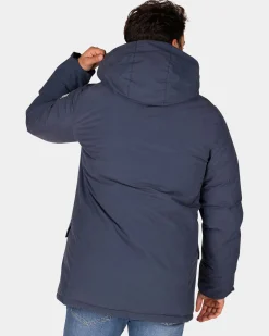 NZA New Zealand Auckland Canvas blauwe parka jas -