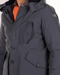 NZA New Zealand Auckland Canvas parka jas met capuchon -