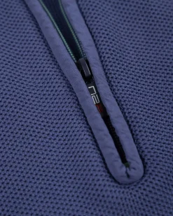 NZA New Zealand Auckland Donkerblauwe basis pullover met halve rits