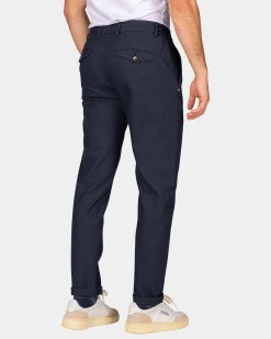 NZA New Zealand Auckland Donkerblauwe dobby chino -