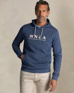 NZA New Zealand Auckland Donkerblauwe hoodie met logo