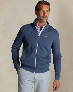 NZA New Zealand Auckland Donkerblauwe katoenen trui met rits