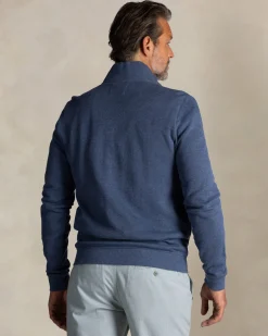 NZA New Zealand Auckland Donkerblauwe katoenen trui met rits