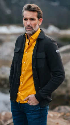 NZA New Zealand Auckland Donkerbruin fleece overshirt -