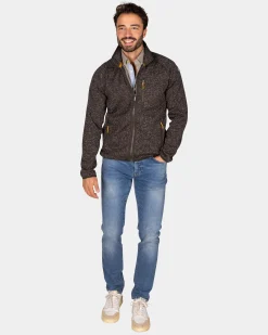 NZA New Zealand Auckland Donkerbruin fleece vest -