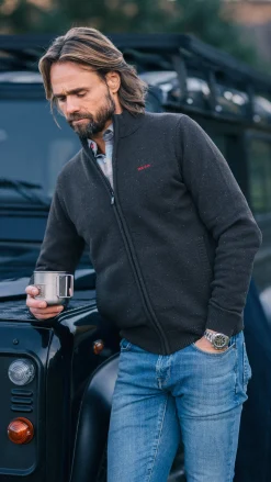 NZA New Zealand Auckland Donkerbruin wollen vest -