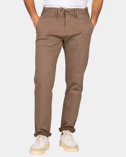 NZA New Zealand Auckland Donkerbruine jersey chino -