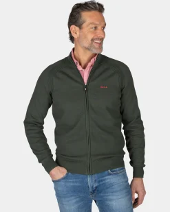 NZA New Zealand Auckland Donkergroen katoenen vest