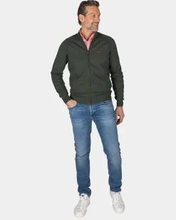 NZA New Zealand Auckland Donkergroen katoenen vest