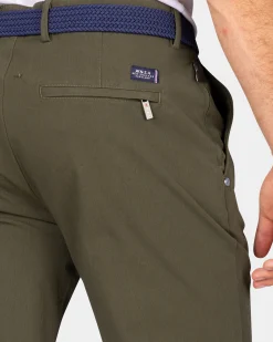 NZA New Zealand Auckland Donkergroene chino met stretch -