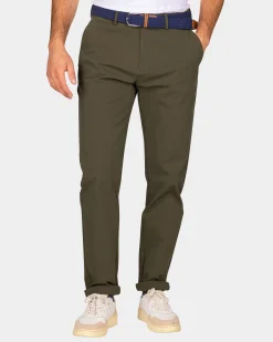 NZA New Zealand Auckland Donkergroene chino met stretch -