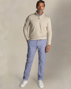 NZA New Zealand Auckland Ecru half zip katoenen trui