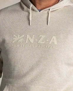 NZA New Zealand Auckland Ecru katoenen hoodie