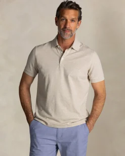 NZA New Zealand Auckland Ecru katoenen stretch polo