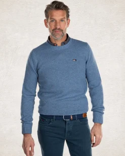 NZA New Zealand Auckland Effen gebreide trui met ronde hals -