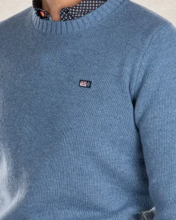 NZA New Zealand Auckland Effen gebreide trui met ronde hals -