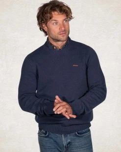 NZA New Zealand Auckland Effen gebreide trui met ronde hals -