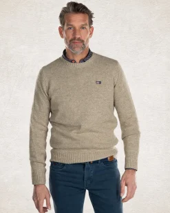 NZA New Zealand Auckland Effen gebreide trui met ronde hals -