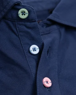 NZA New Zealand Auckland Effen katoenen blauwe polo