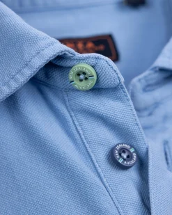 NZA New Zealand Auckland Effen katoenen felblauwe polo