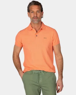 NZA New Zealand Auckland Effen katoenen koraalkleurige polo